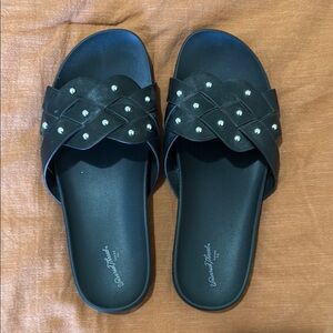 Women's Black Slide Sandals